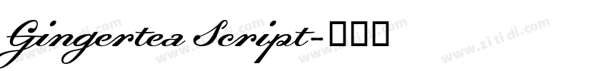 Gingertea Script字体转换